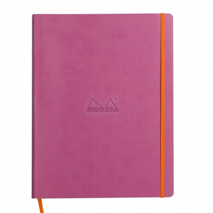 Blocnotes Pigna, A7, matematica, 50 file Notebook  A4+ Rhodiarama, 80 file, ivory dictando, lila