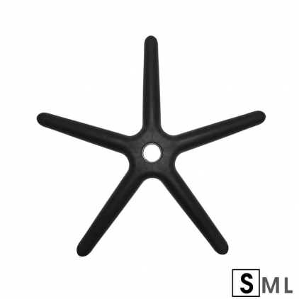 Role silicon pentru scaun de birou - Negru Baza stea pentru scaune D600