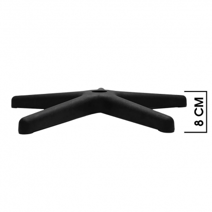 Baza stea metalica neagra rezistenta pana la 150 kg Baza stea pentru scaune D640