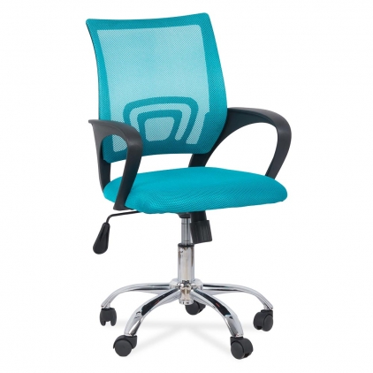 Scaun de birou OFF 332 roz Scaun de birou din mesh si rotativ OFF 619 turcoaz