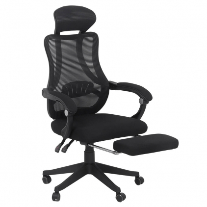 Scaun directorial cu suport de picioare OFF 415 gri Scaun de birou ergonomic si suport de picioare OFF 927 negru