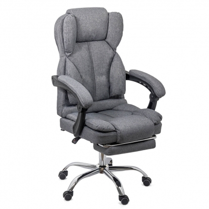 Scaune directoriale OFF 802 negru Scaun de birou executiv cu suport de picioare OFF 415F gri