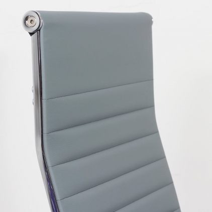 Scaun de birou din piele ecologica REZISTENT 200 KG OFF 800 gri Scaun de birou OFF 319 gri
