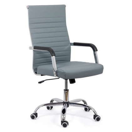 Scaun de birou din piele ecologica REZISTENT 200 KG OFF 800 gri Scaun de birou OFF 319 gri