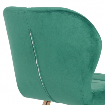 Scaun dining BUC 241 verde Scaun de bucatarie din catifea si cadru din lemn BUC 241V verde