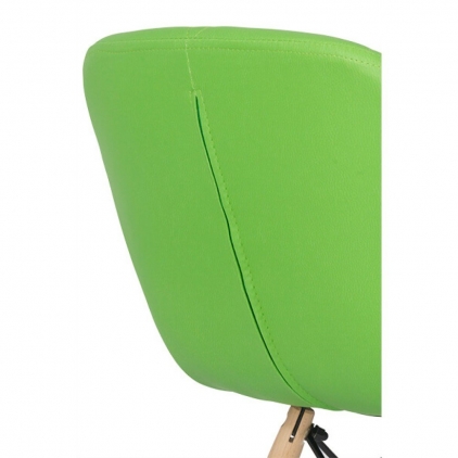 Scaun living cu picioare din lemn BUC 245 negru Scaun dining BUC 241 verde