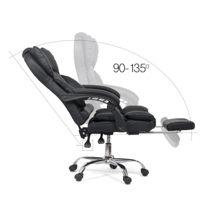Scaune directoriale OFF 315 - rezistent pana la 150 Kg negru  Scaun directorial cu suport de picioare OFF 415 negru