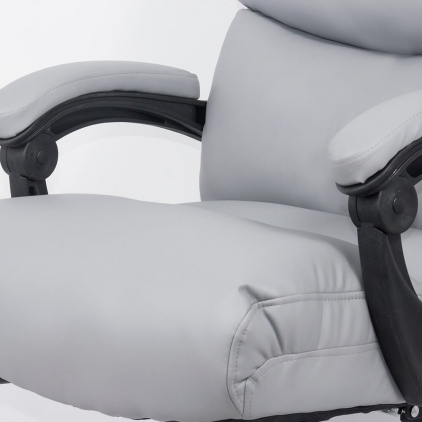 Scaun birou tip kneeling chair OFF 094 negru Scaun directorial cu suport de picioare OFF 422 gri