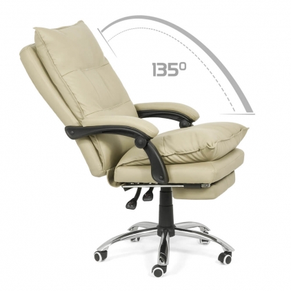 Scaun directorial din piele naturala OFF 5860 negru Scaun directorial OFF 419 crem