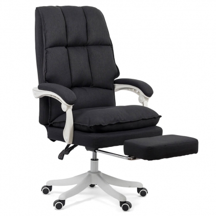 Scaune directoriale OFF 802 negru Scaun directorial textil cu suport de picioare OFF 426 negru