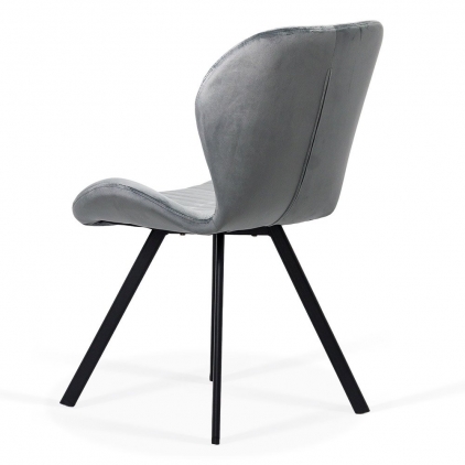 Scaun living din catifea cu picioare metalice negre BUC 259 verde Scaun living BUC 248 gri