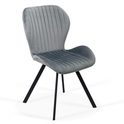 Scaun living din catifea cu picioare metalice negre BUC 259 verde Scaun living BUC 248 gri