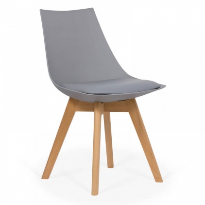 Scaun dining maro din catifea elegant si confortabil cu picioare stabile BUC 258 Scaun living cu picioare din lemn BUC 245 gri