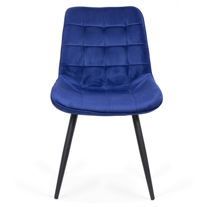 Scaun dining din catifea BUC 257 bej Scaun living din catifea si cadrul metalic  BUC 206 bleumarin