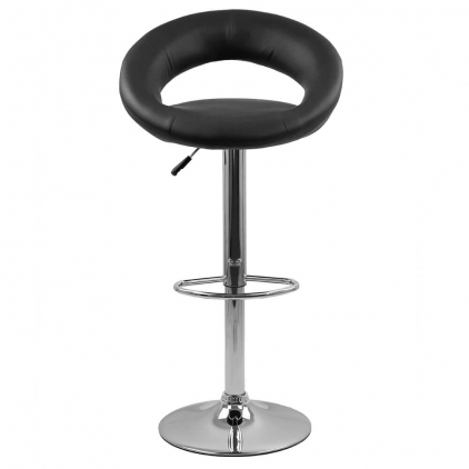 Scaun de bar fix din piele ecologica si picioare din otel ABS 146 roz Scaune bar ABS 151 negru