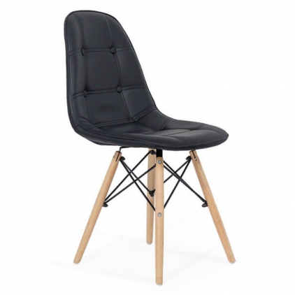 Scaun dining din catifea BUC 257 bej Scaune living BUC 232 negru