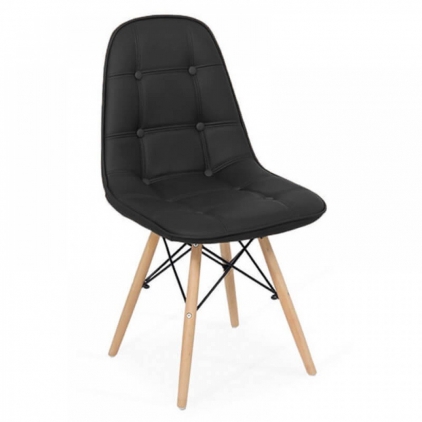 Scaun dining din catifea BUC 257 bej Scaune living BUC 232 negru