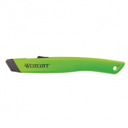 Cutter Memoris-Precious, 9 mm, sina plastic Cutter Westcott cu lama ceramica retractabila automat