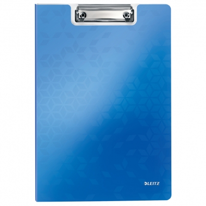 Clipboard simplu Apli, A4, plastic, transparent Clipboard dublu Leitz WOW, PP, albastru metalizat