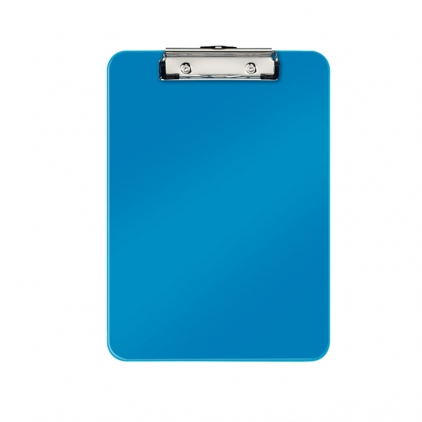 Clipboard simplu Apli, A4, plastic, transparent Clipboard Leitz WOW, simplu, PS, A4, 100 coli, albastru