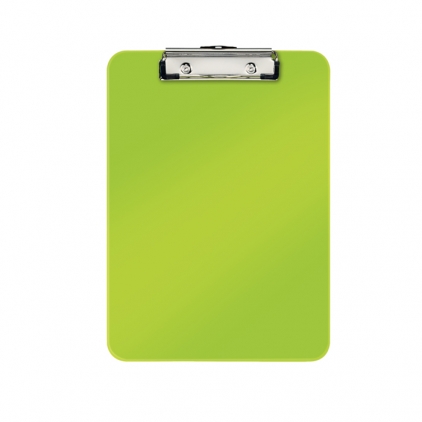 Clipboard simplu Apli, A4, aluminiu Clipboard Leitz WOW, simplu, PS, A4, 100 coli, verde