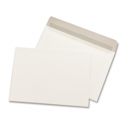 Plic cu burduf, B4, 250 x 353 x 40 mm, kraft, banda silicon, 130 g/mp, 250 bucati/set Plic pentru documente C6, 114, 162 mm, alb siliconic