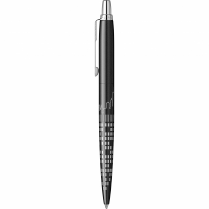 Pix cu mecanism Memoris-Precious, varf 0.7 mm, corp plastic, albastru Pix Parker Jotter Royal SE Global Icons New York CT