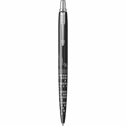 Pix cu mecanism Memoris-Precious, varf 0.7 mm, corp plastic, albastru Pix Parker Jotter Royal SE Global Icons New York CT
