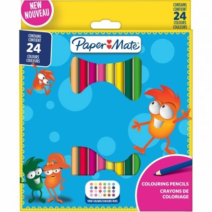 Creion Colorat Tombow Irojiten Sallow - LG3 Set 24 Creioane Colorate PaperMate Round Assorted Colors