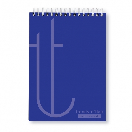 Blocnotes, Trendy blue, cu spira, A4, 70 file, dictando Blocnotes, Trendy blue, cu spira, A4, 70 file, matematica