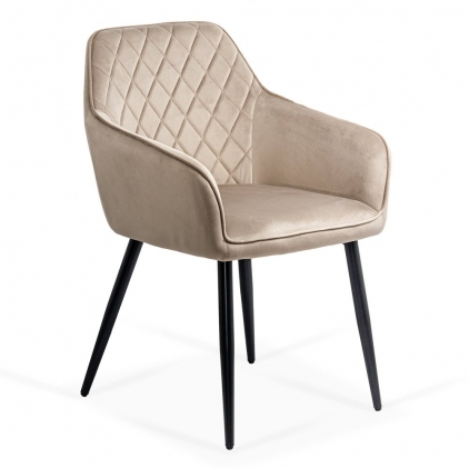 Scaun living BUC 247 verde Scaun dining din catifea BUC 258 bej