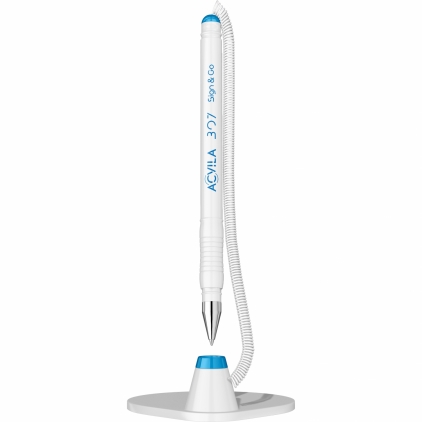 Mina Pix Jumbo K Sheaffer Skrip Blue - Fin Pix cu Snur si Suport Autoadeziv Acvila 307 Sign and Go Blue