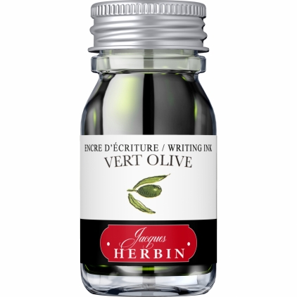 Stilouri si rezerve Calimara 10 ml Jacques Herbin Writing The Pearl of Inks Vert Olive
