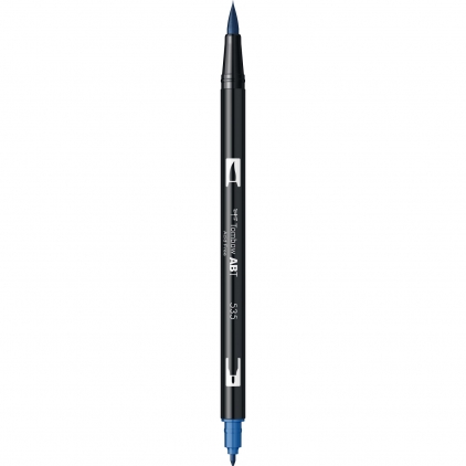 Set 5 Markere Creativ Bullet Sharpie Creative Acrylic Paint Water Based Earth Tones Marker Dual Brush Watercoloring Tombow ABT 535 Cobalt Blue