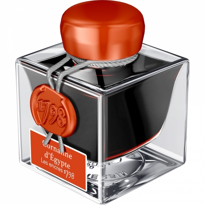 Stilou Gravitas Flagship Aluminium Blue Calimara 50 ml Jacques Herbin Prestige 1798 Cornaline d'Egypte