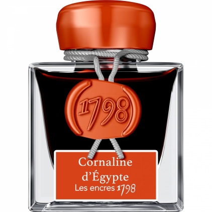 Stilou Gravitas Flagship Aluminium Blue Calimara 50 ml Jacques Herbin Prestige 1798 Cornaline d'Egypte