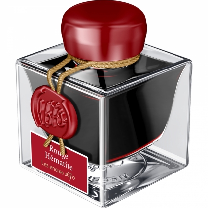 Stilou Scrikss Primeo Mint Blister 3 Cartuse Calimara 50 ml Jacques Herbin Prestige 1670 Rouge Hematite
