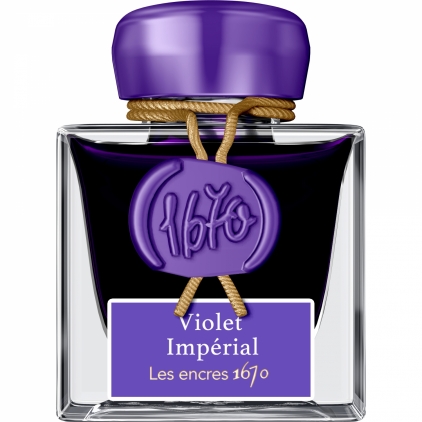 Stilou Monteverde USA Giant Sequoia Blue CT Calimara 50 ml Jacques Herbin Prestige 1670 Violet Imperial