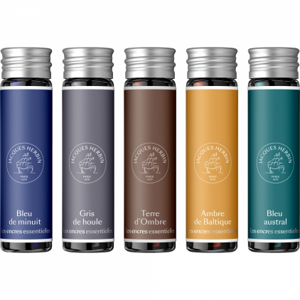 Stilou Gravitas Quark Ultem Yellow Set 5 Calimara 15 ml Jacques Herbin Prestige Essentielles Lunares