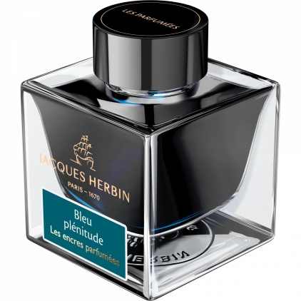 Calimara 90 ml Monteverde USA Noir Mercury  Calimara 50 ml Jacques Herbin Prestige Scented Blue Plenitude