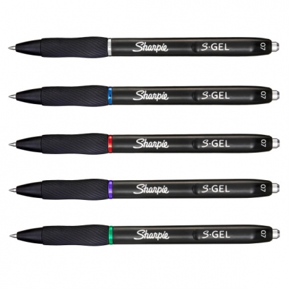 Pix Caran dAche 849 Swiss Collection Chocolate CT Set 8 Pix Gel 0.7 M Sharpie S Gel Assorted Colors