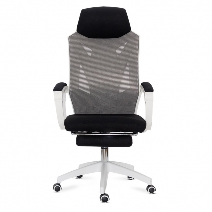 Scaun de birou ergonomic OFF 903 negru Scaun de gaming ergonomic cu suport de picioare OFF 424 gri