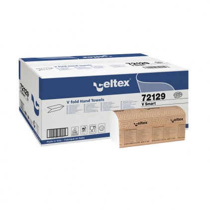 Rezerva sapun spuma Kimberly-Clark KimCare, 1 l, 6 bucati/bax Prosoape pliate V Smart albe, 2 straturi, 25x22 cm