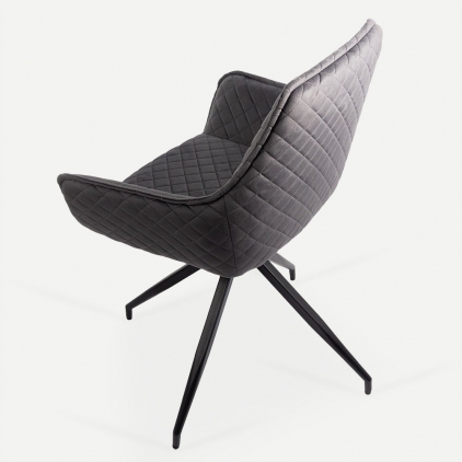 Scaun dining BUC 241 rosu Scaune living rotative din catifea OFF 0223 gri