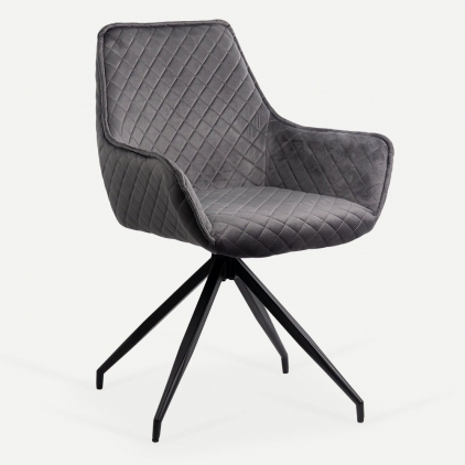 Scaun dining BUC 241 rosu Scaune living rotative din catifea OFF 0223 gri