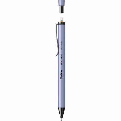 Creion Grafit Tombow MONO 100 Black 4H Creion Mecanic 0.7 Scrikss Icon-X Matte Lilac BT