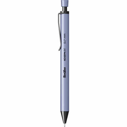 Creion Grafit Tombow MONO 100 Black 4H Creion Mecanic 0.7 Scrikss Icon-X Matte Lilac BT