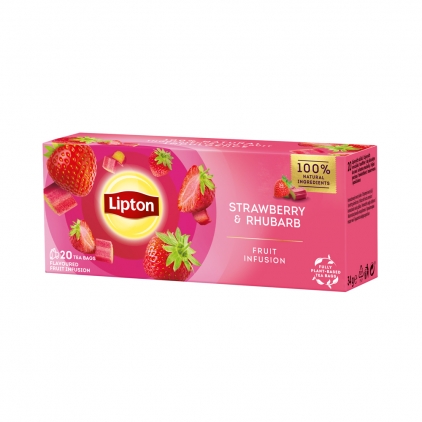 Ceai macese Belin, 20 plicuri/cutie Ceai negru Lipton, Capsuni si Rubarba, 20 plicuri/cutie