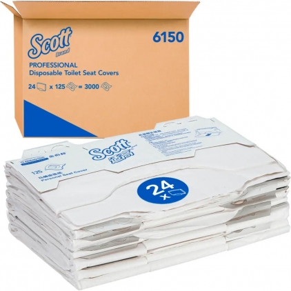 Rezerva sapun lichid, Kimberly-Clark, KimCare, 5 l Acoperitor colac toaleta Kimberly-Clark, hartie cerata Scott 1 strat, 125 portii