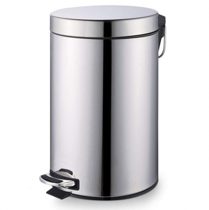 Cos de gunoi OEM, inox, scrumiera, 30 l Cos inox cu pedala si galeata interioara, 20L